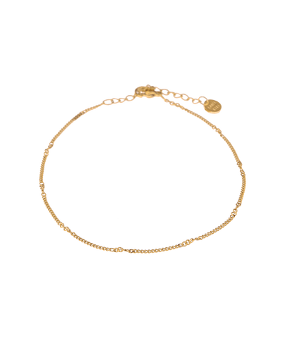 TWISTED CHAIN ANKLET GOLD