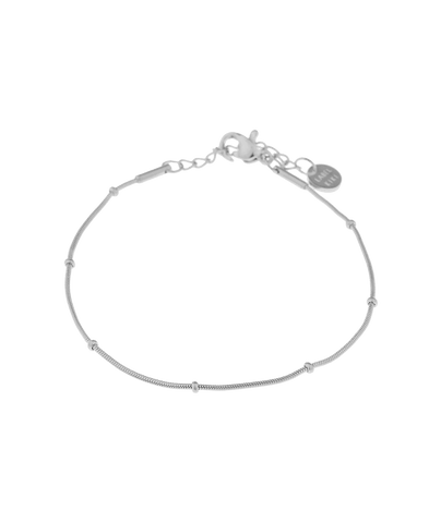Mini dot chain bracelet silver
