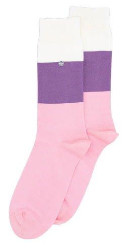 SOCKS BIG STRIPES - PURPLE