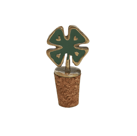 Bottle stopper lucky clover