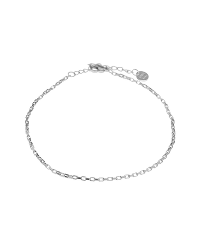 SQUARE CHAIN ANKLET SILVER