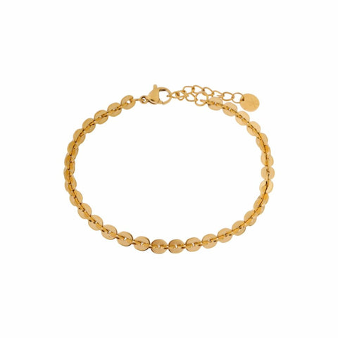 Hooked up round bracelet gold