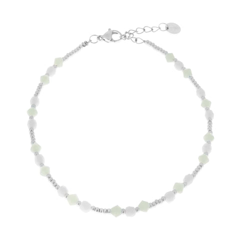 Minty mint anklet silver
