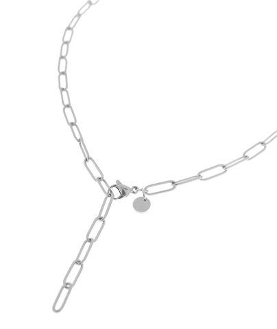 Hold on necklace silver