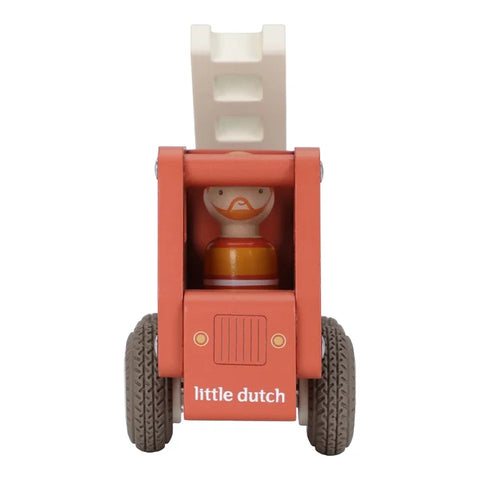 Houten brandweerauto