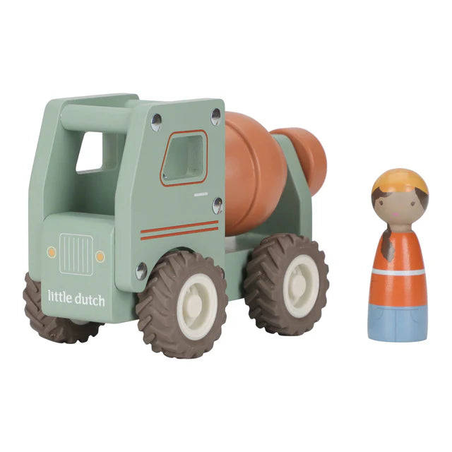 Houten betonwagen