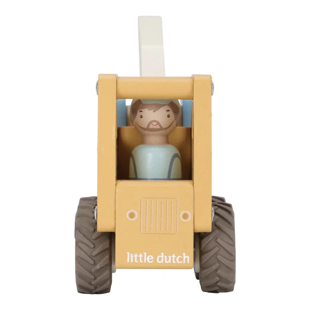 Houten kraanwagen
