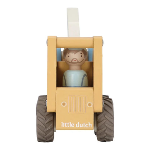 Houten kraanwagen