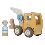 Houten kraanwagen