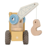 Houten kraanwagen