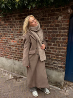 Yasfuri ls long coat - sepia tint