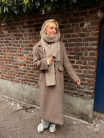 Yasfuri ls long coat - sepia tint