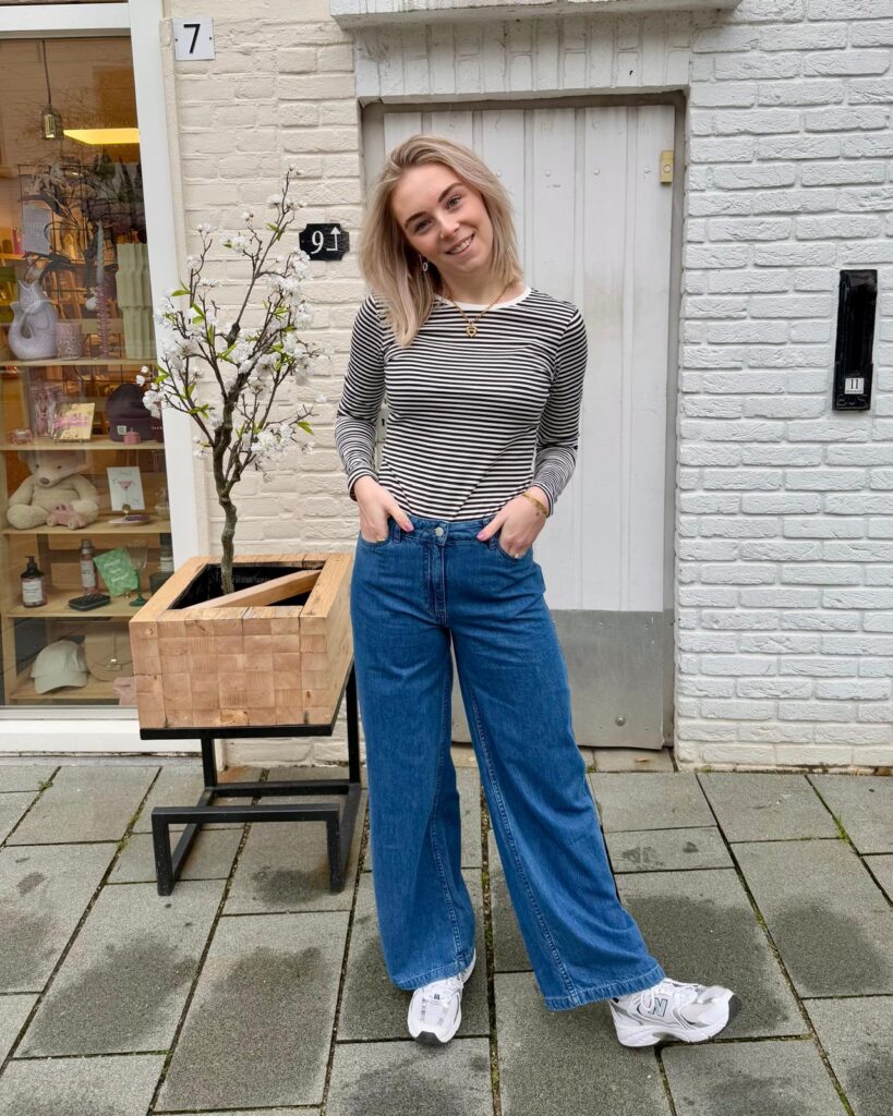 MSCHELENA pants - mid blue