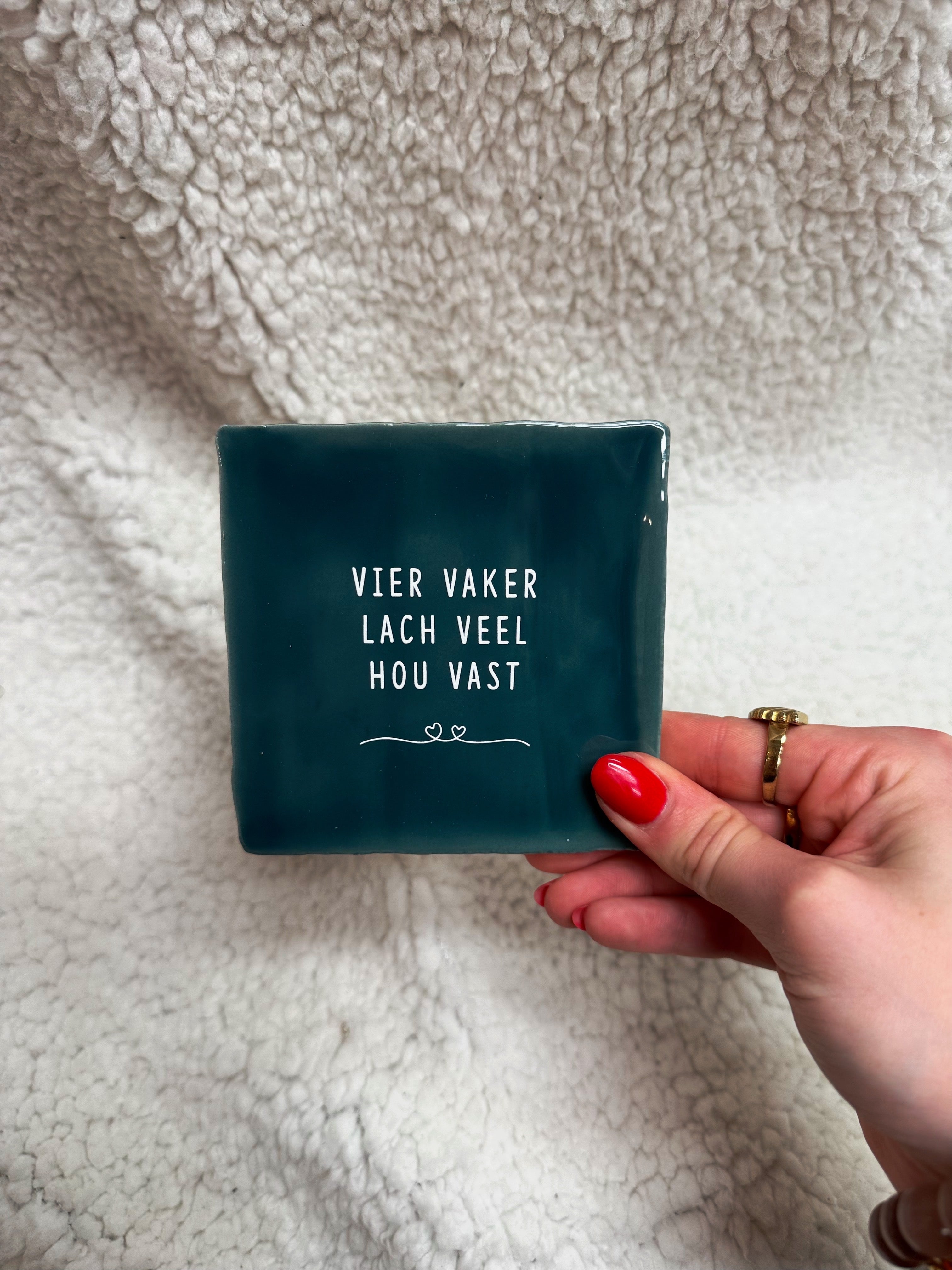 Tegel - Hou vast - Groen