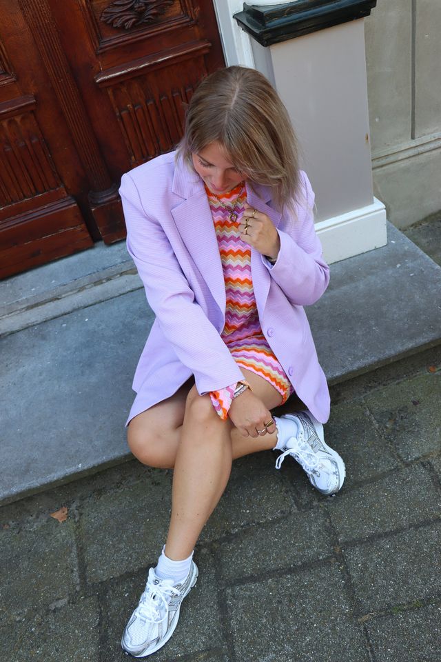 Oversized blazer BODI - Lilac