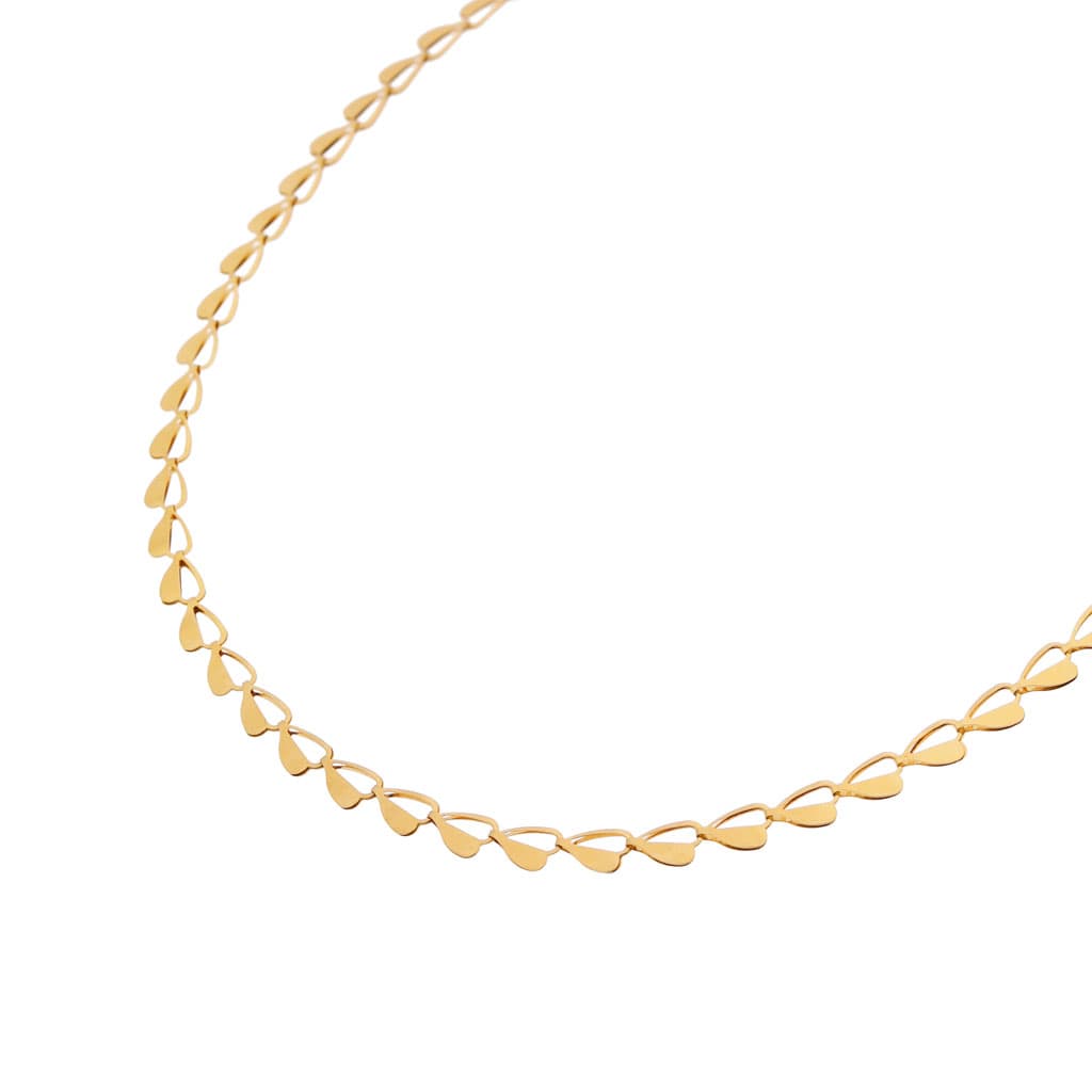 Half heart necklace gold