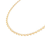Half heart necklace gold