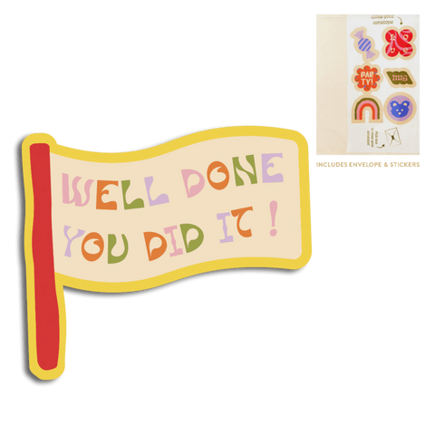 Cut out cards - Well done