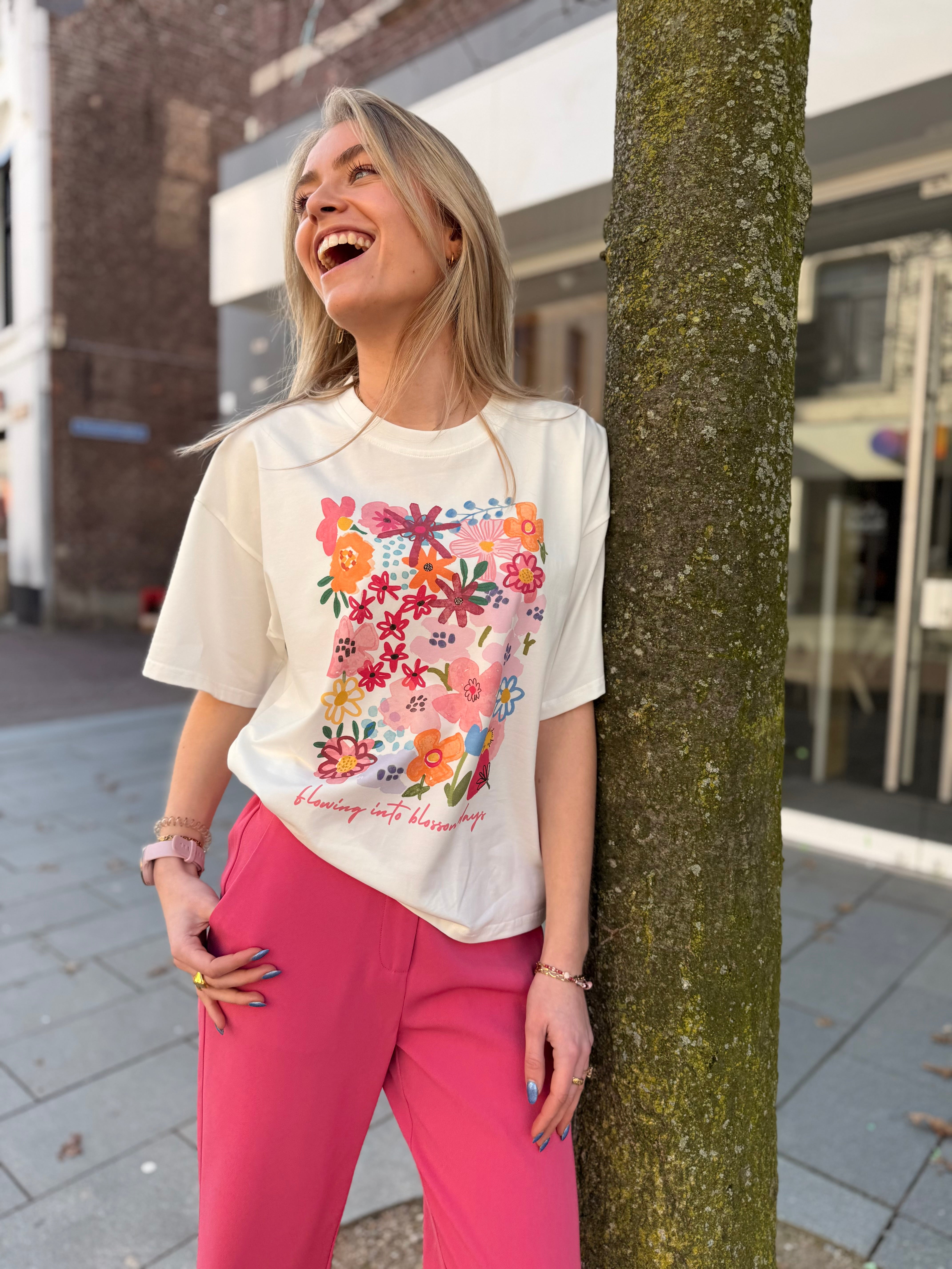 T-shirt Blossom days - Off White