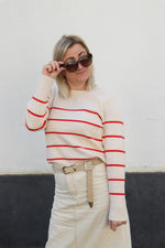 SLFLIVA LS KNIT O-NECK NOOS - birch