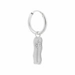 Single palm beach hoop silver
