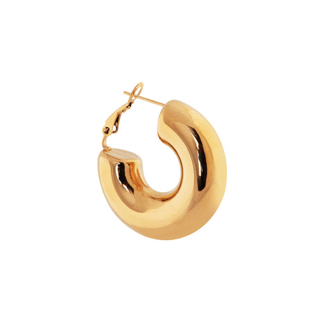 Perfect statement hoop gold