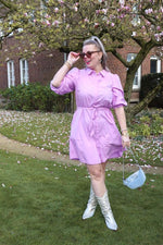 MSCHCedrica Abiella 3/4 Shirt Dress - Violet tulle