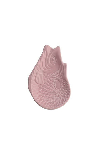 Monsieur Carafon Fish deco plate S - sea pink