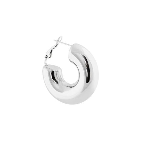 Perfect statement hoop silver