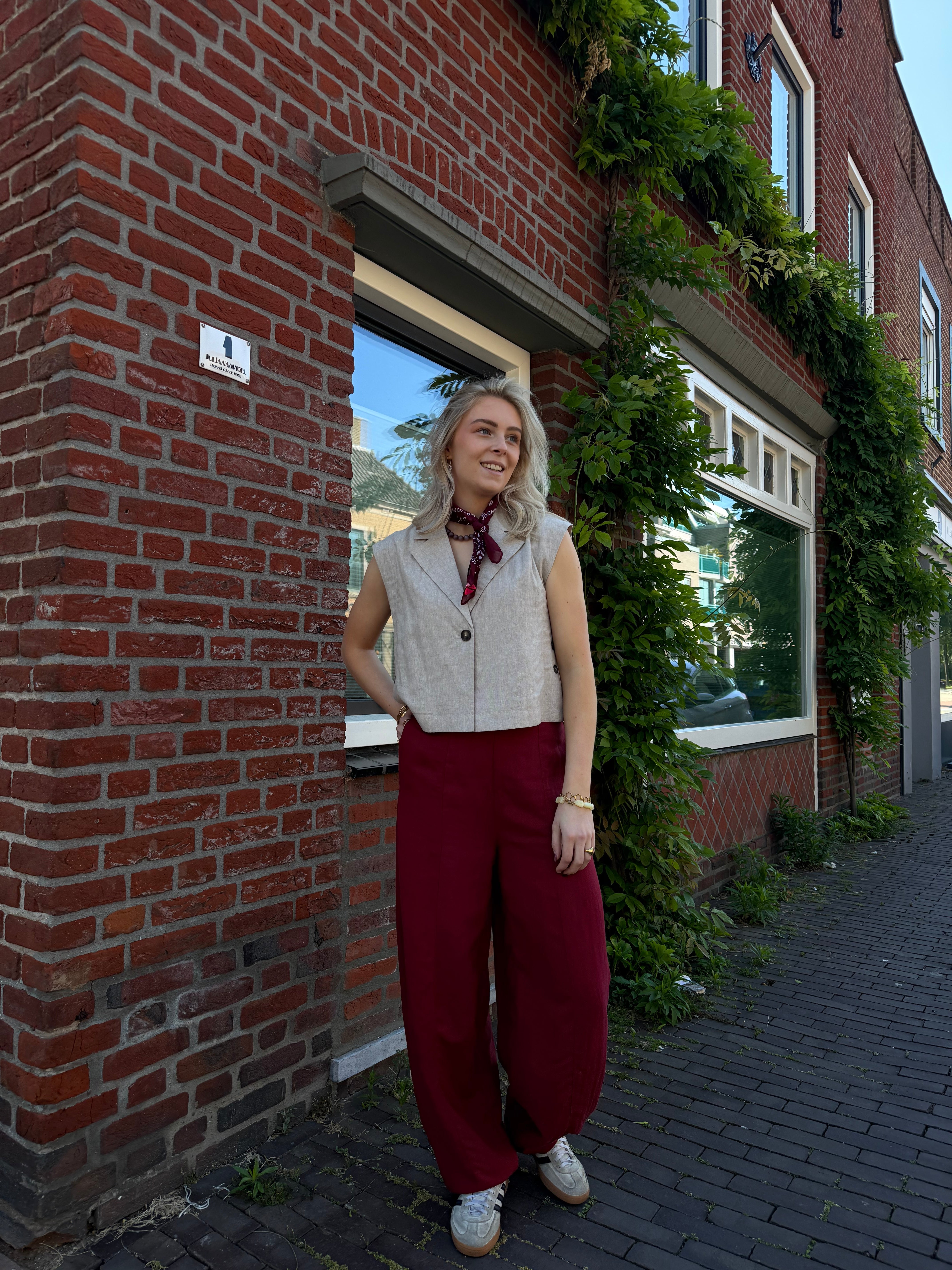 MSCHGraciela Franciska HW Pants - Rhubard