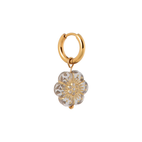 Single Desert bloom hoop gold