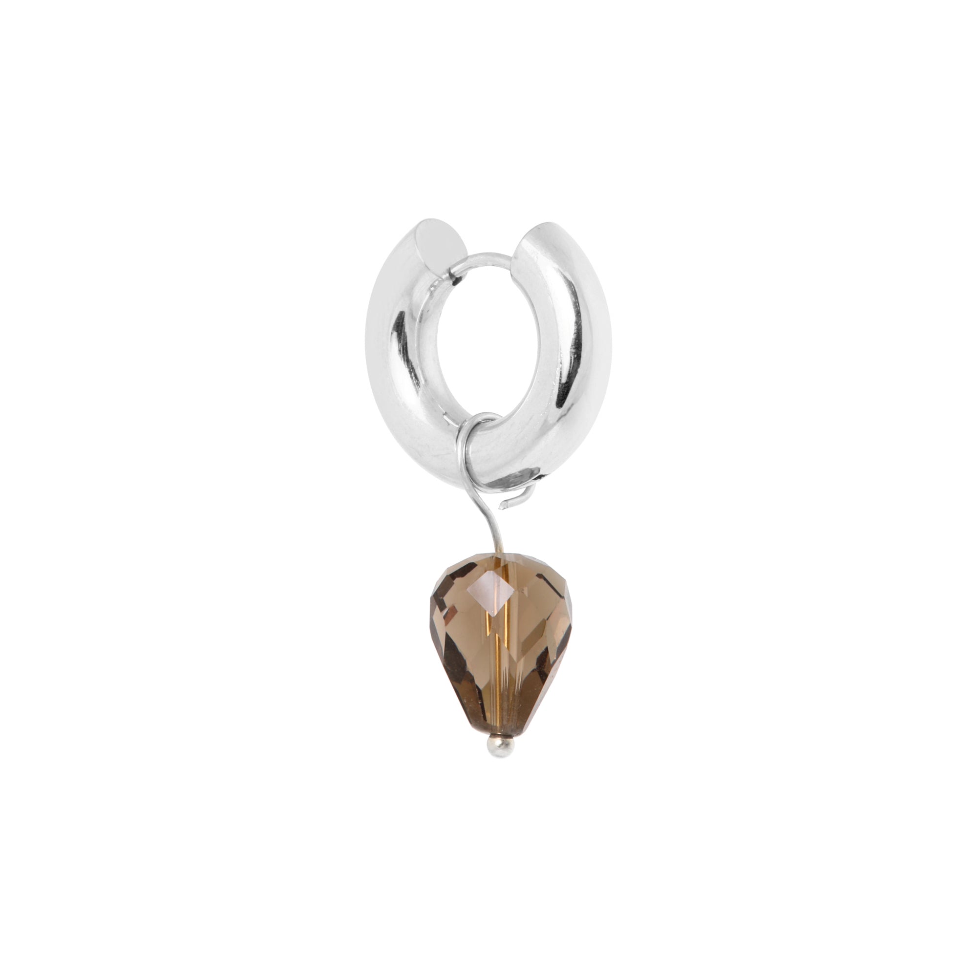 Midnight muse hoop silver