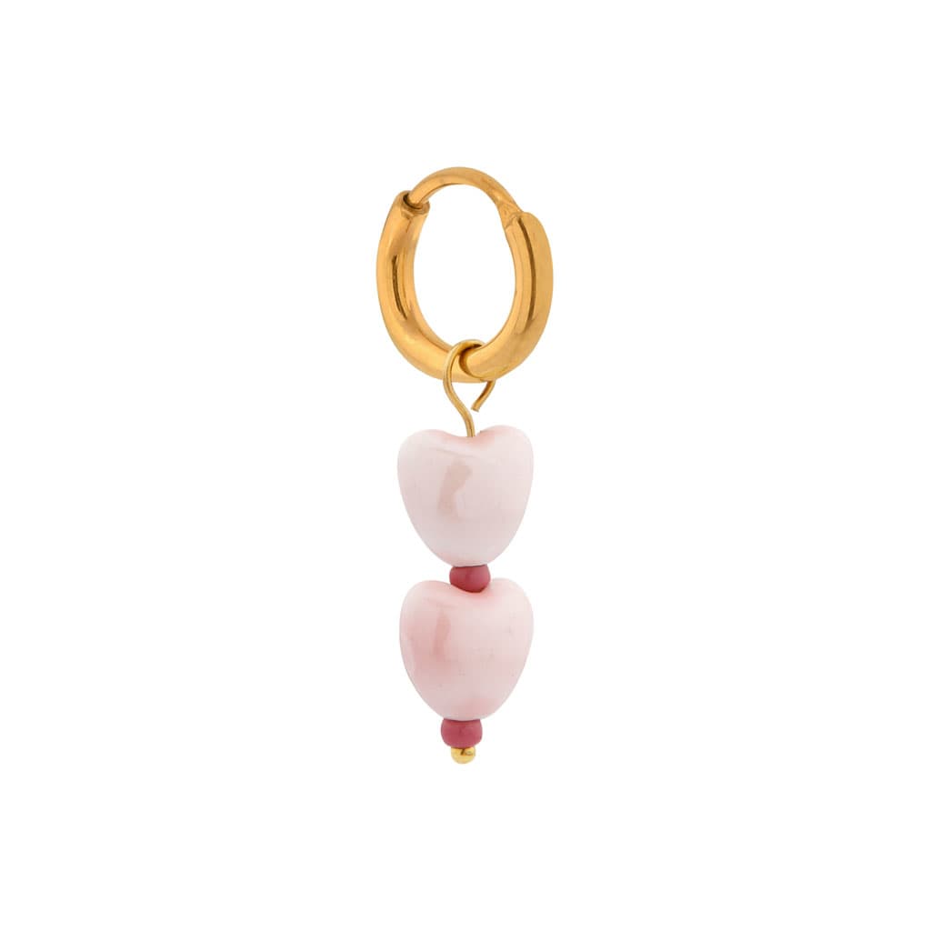 Single sweetheart hoop gold