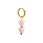 Single sweetheart hoop gold