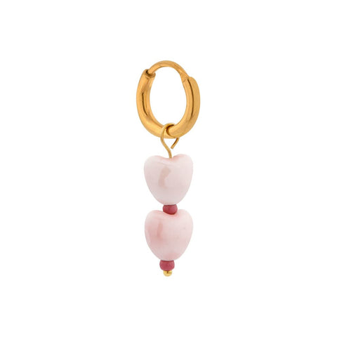 Single sweetheart hoop gold