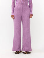 Pants Leona - Purple melange