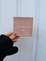 Tegel - Lievelingsleukerd - roze/wit