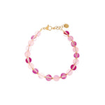 Pink glow bracelet gold