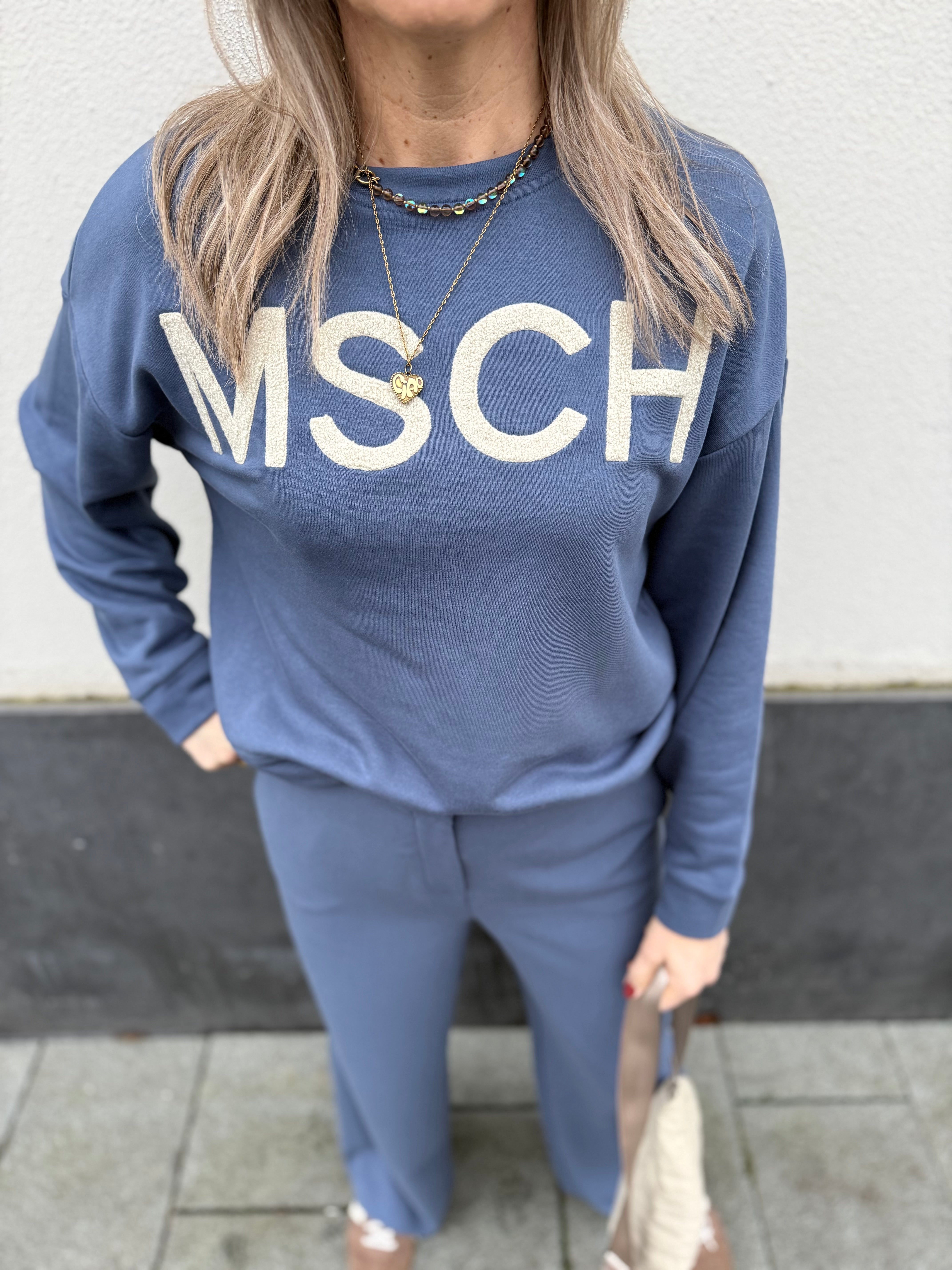 MschMela Briena MSCH Sweatshirt - v indigo/oatmea