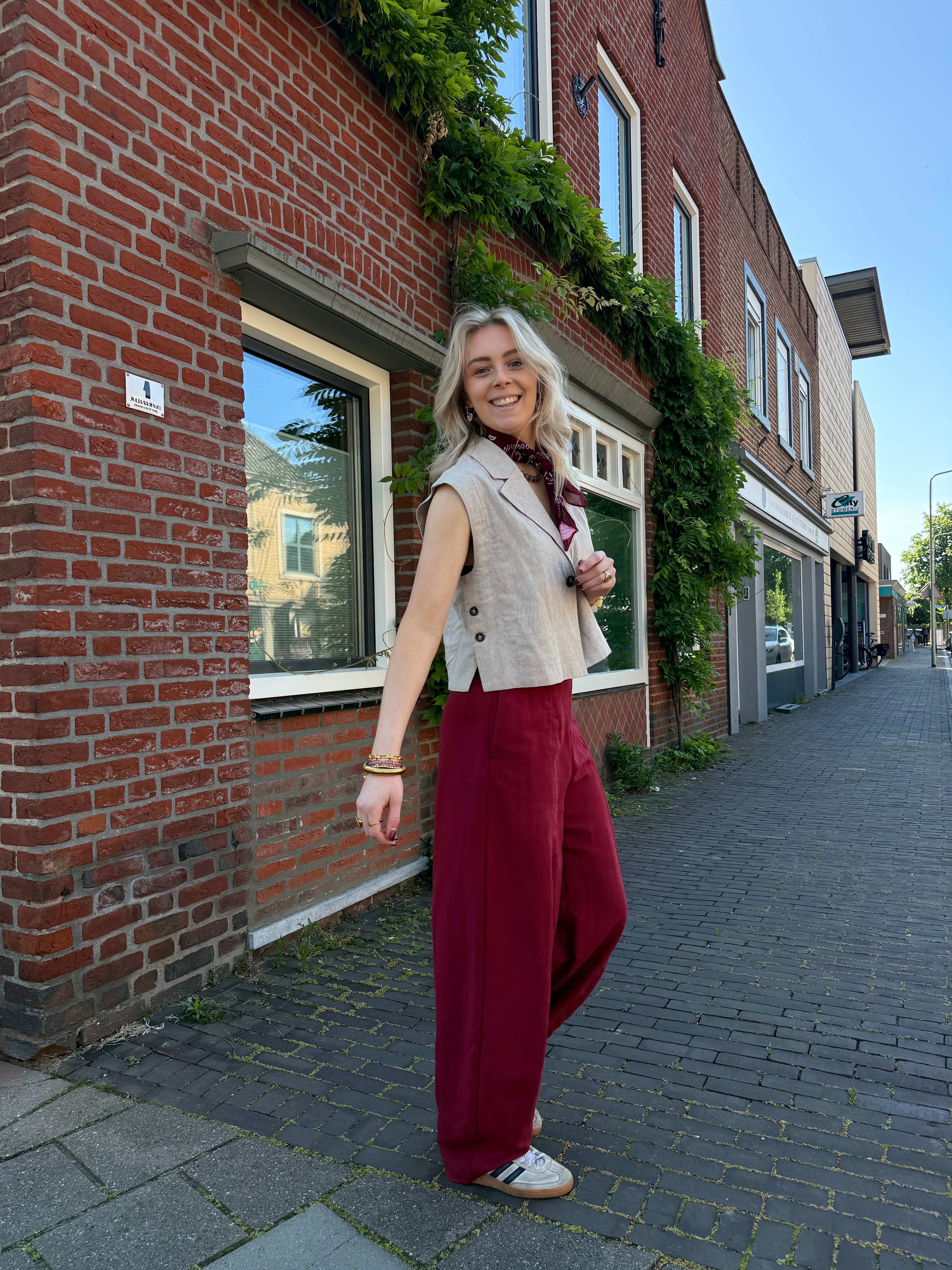 MSCHGraciela Franciska HW Pants - Rhubard