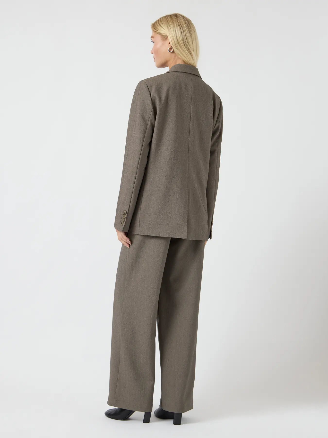 Yasreemaj ls blazer - grey melange