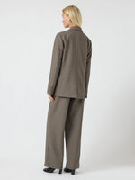 Yasreemaj ls blazer - grey melange