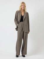 Yasreemaj ls blazer - grey melange