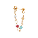 Single colorful dots gold