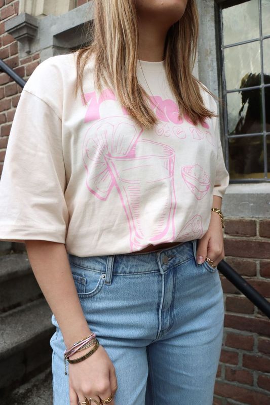 Oversized shirt Maggy - vintage white