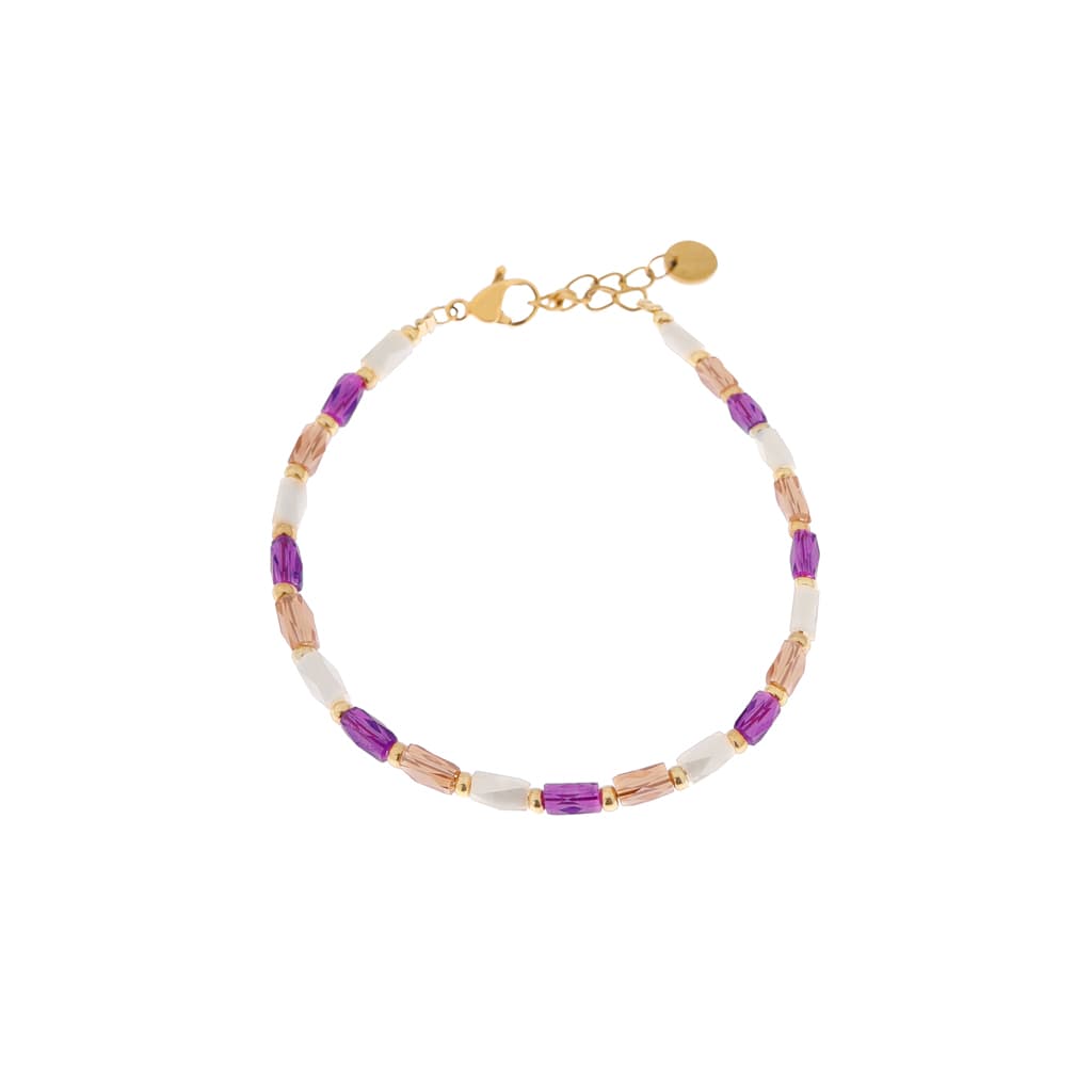 Terra purple bracelet gold