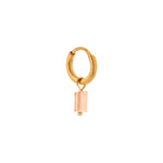 Single Light peachy hoop gold