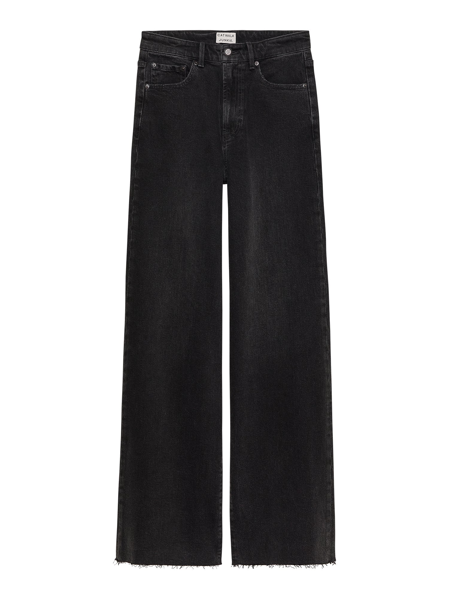 Loose fit jeans - washed black