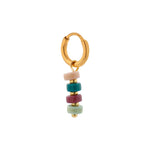 Single jasmine hoop gold