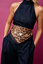 Scarf - Leopard - Black